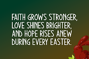Easter Brings Hope Typeface, a Sans Serif Font by Seemly Fonts (Thumbnail 4 of 5)