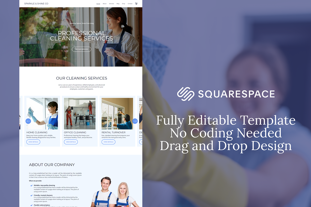 Squarespace Website Service Business, a Squarespace Template by Sofia Designs (Photo 2 of 8)