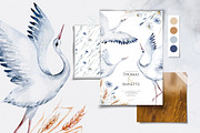 Storks and wild flowers collection, an Animal Illustration by Peace ART (Thumbnail 4 of 15)