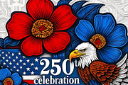 250th Celebration Textured Print, an Animal Illustration by Sharon Schwalbe (Thumbnail 4 of 4)