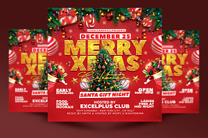 Christmas Party Flyer, a Flyer Template by RTXdesinger99