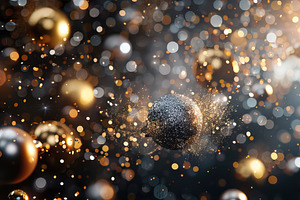 Glittering Abstract Bokeh Background, a Holiday Photo by Ales Munt