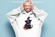 Halloween Witch Wizard Black Kitten, an Animal Illustration by Rabbit Heart (Thumbnail 7 of 10)