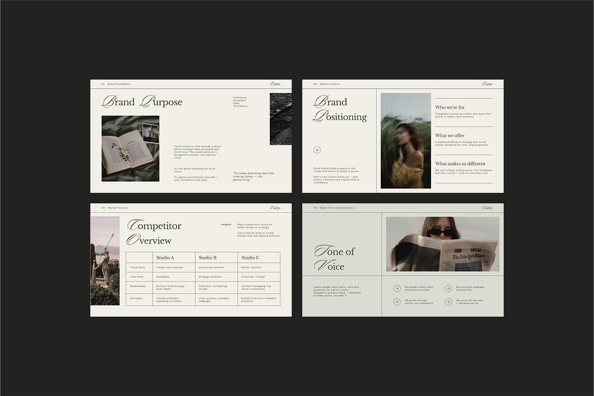 CAELM Brand Strategy Canva Template preview 6