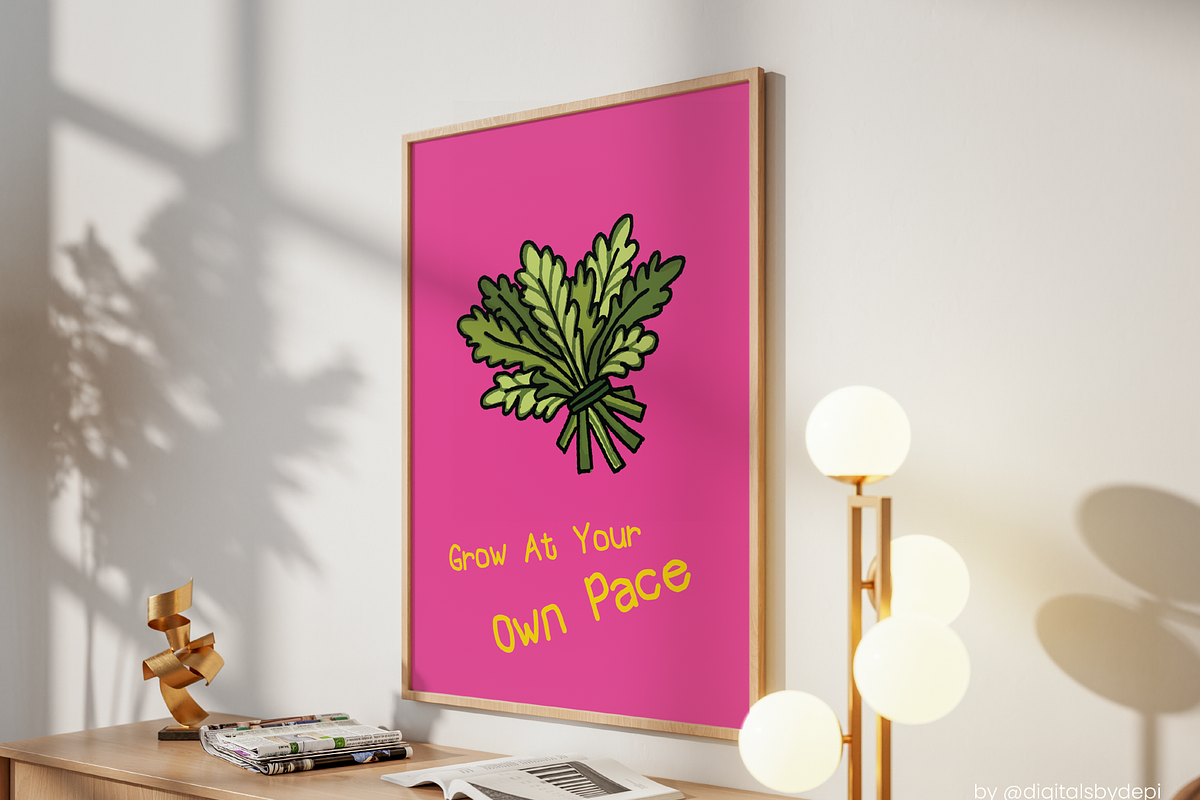 Colorful Vegetable Wall Art Prints, a Poster Template by digitalsbydepi (Photo 6 of 8)