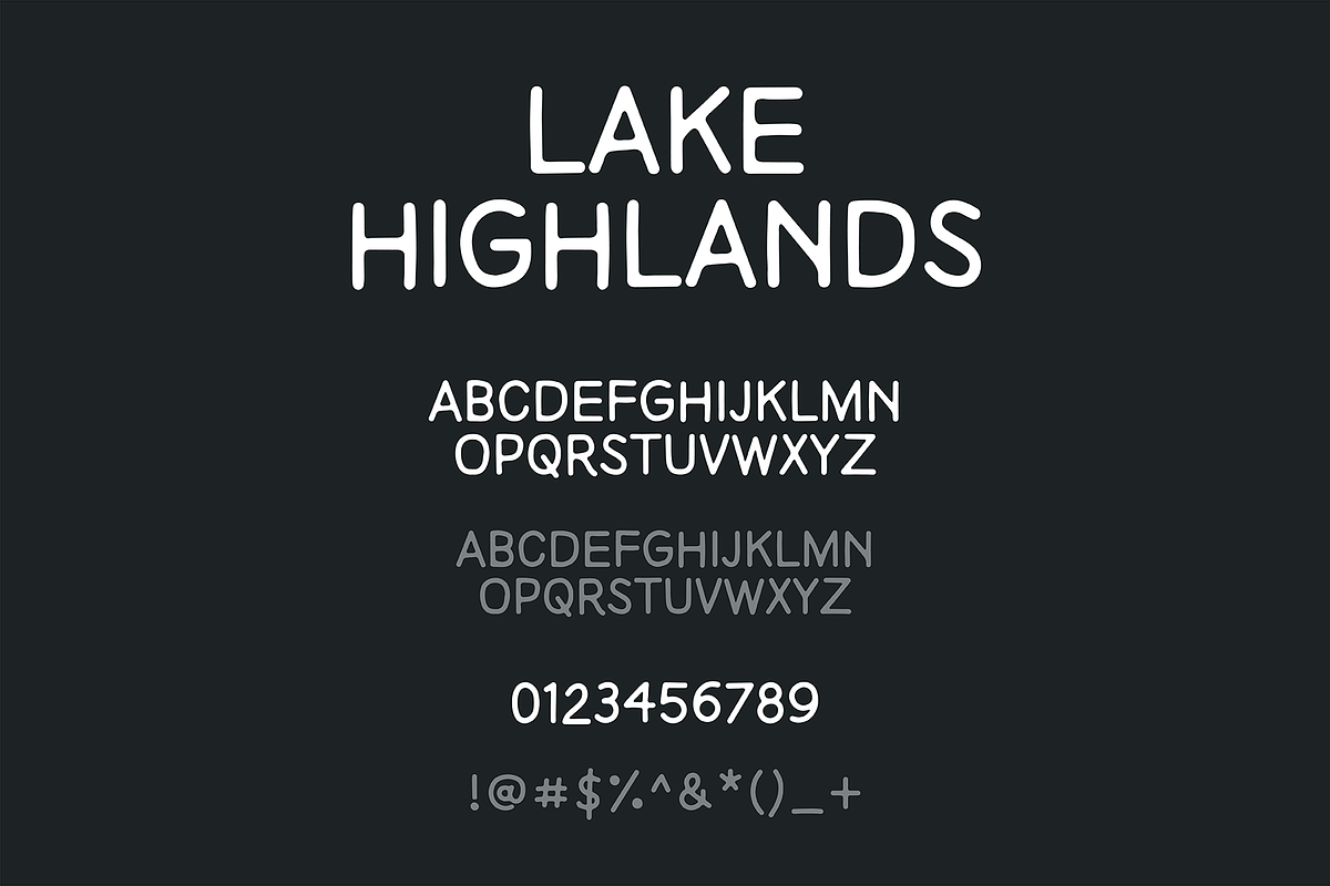 Lake Highlands Hand Drawn Font, a Font by nickqtx (Photo 2 of 4)