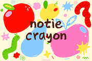 Notie Crayon Handwritten Font, a Handwritten Font by Summernotie (Thumbnail 1 of 6)