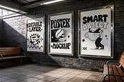 Metro Station Poster Mockup, a Mockup by Pitchlook.Studio (Thumbnail 3 of 4)