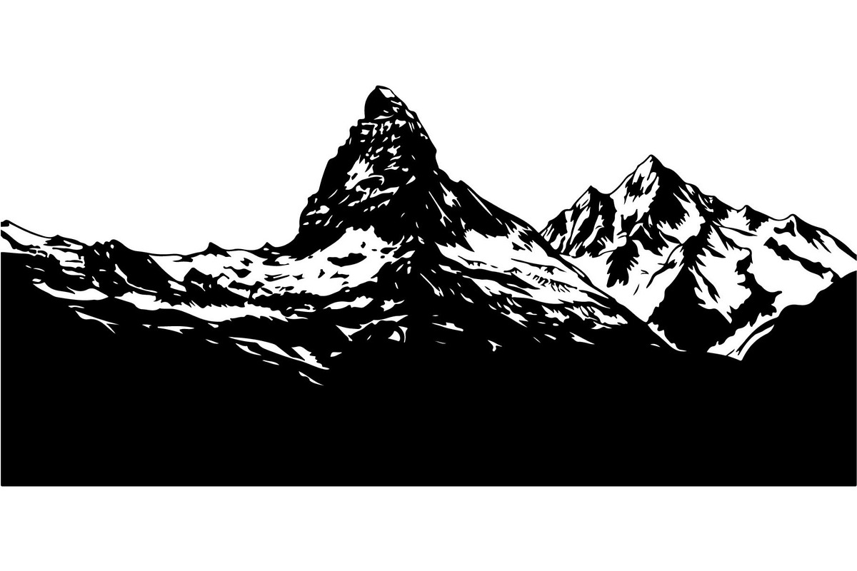 Mountain Range Silhouette, an Object Graphic by Designer_Momina (Photo 14 of 20)