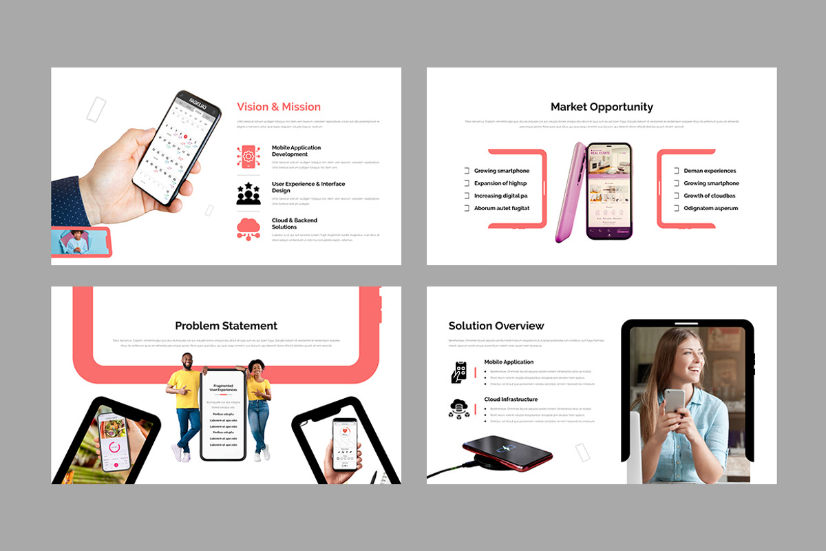App Showcase Presentation Template, a Presentation Template by White Graphic (Photo 3 of 11)