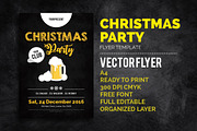 Christmas Party Flyer, a Flyer Template by kecikreative (Thumbnail 1 of 3)