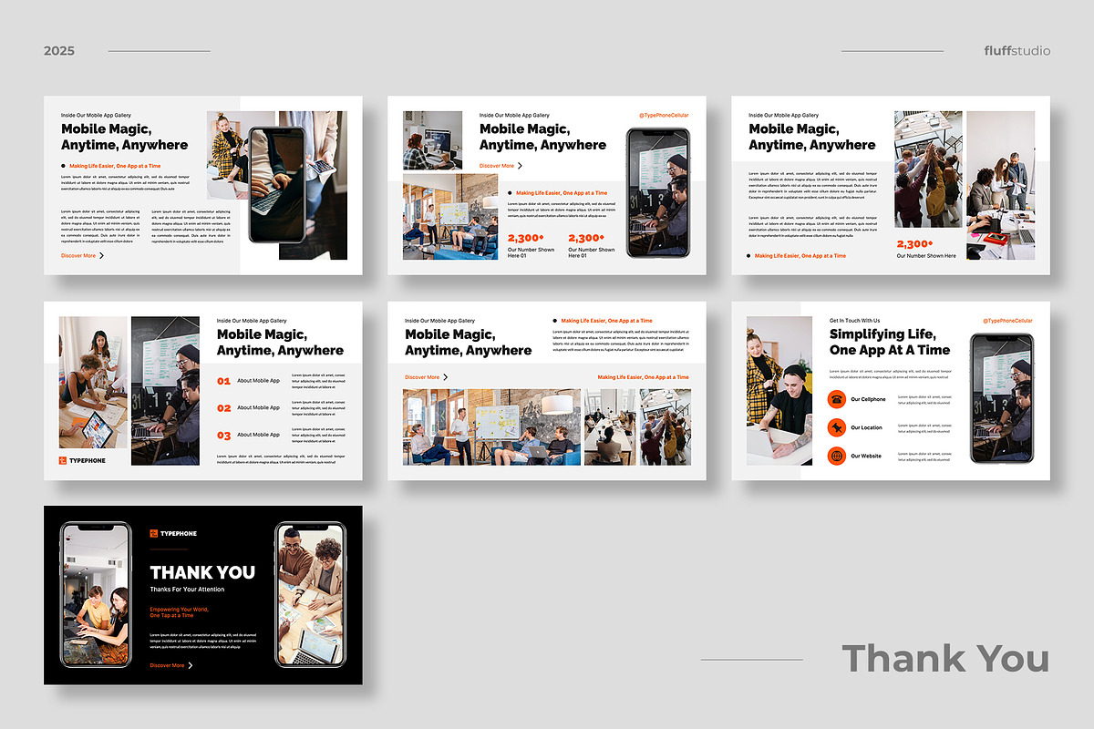 Mobile App Keynote Template preview 4