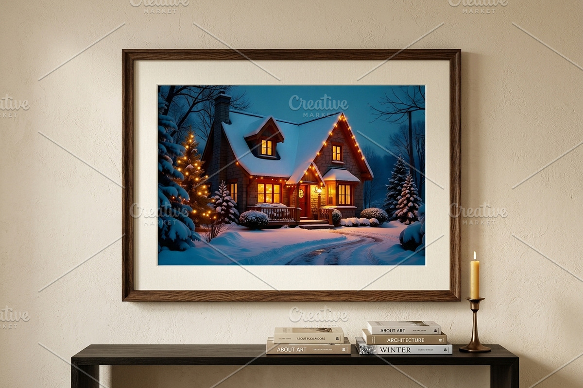 Cozy Winter Cottage Christmas Photo, a Holiday Photo by Aura Canyon HQ (Photo 2 of 7)