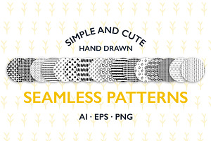 Hand Drawn Minimalistic Patterns