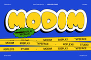 Modim – Playful Bubble Display Font, a Handwritten Font by Koplexs Studio (Thumbnail 1 of 12)