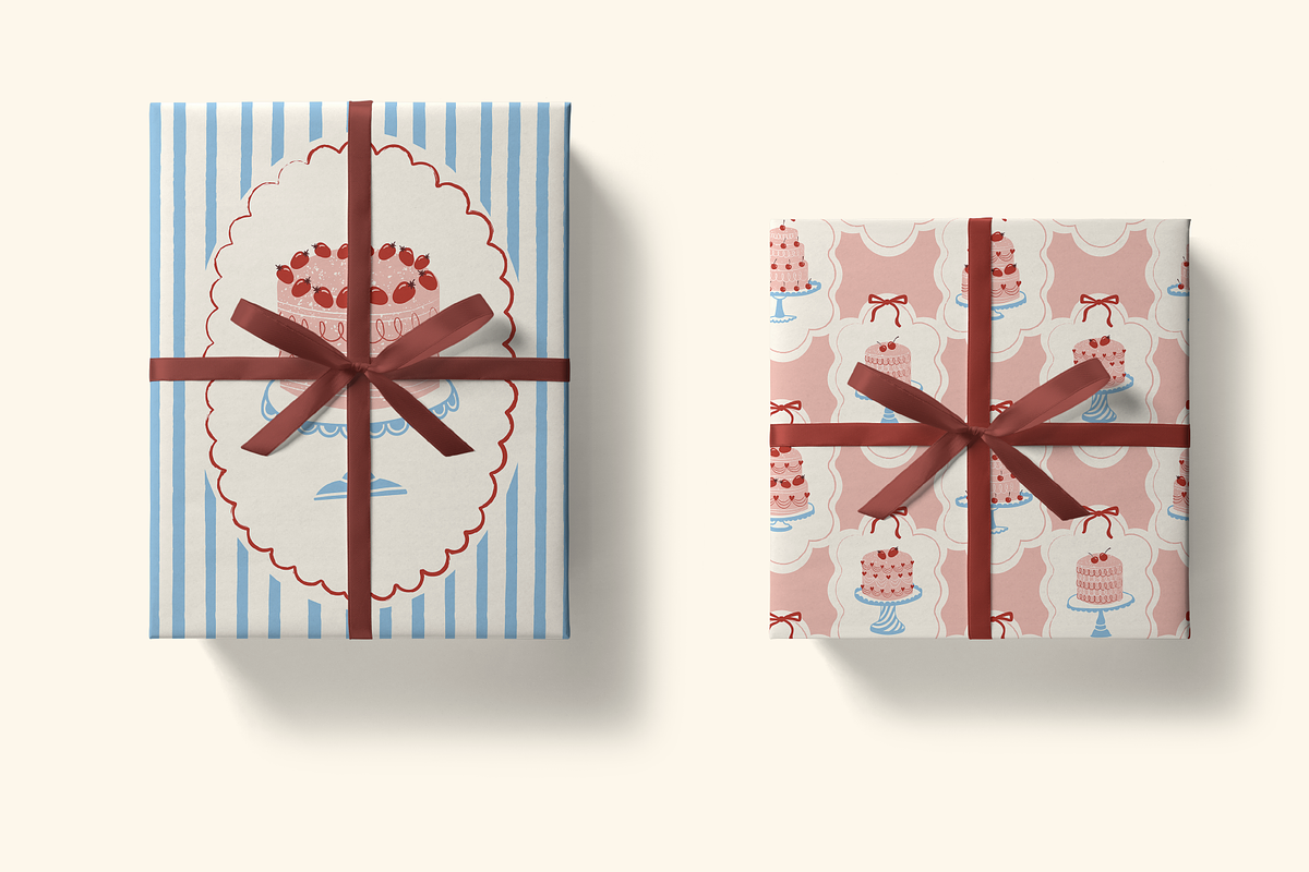 Vintage Cakes • vector collection, a Food Illustration by dariikos (Photo 4 of 19)