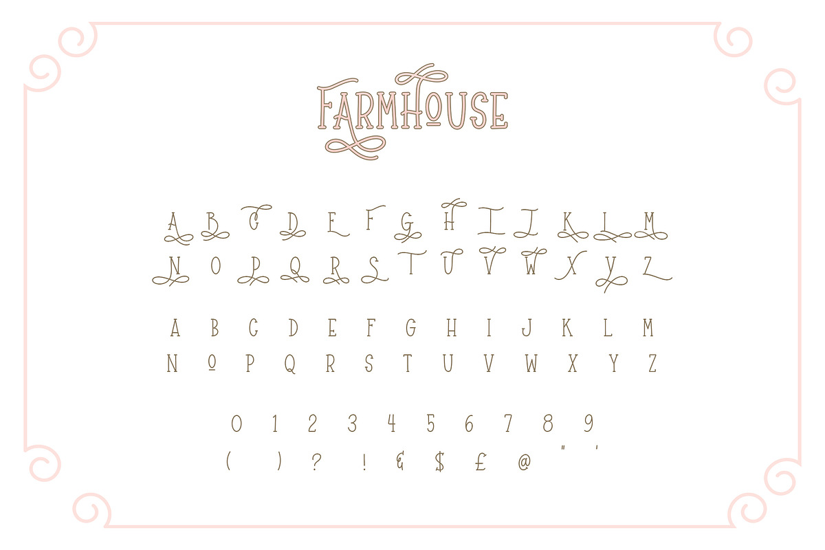 Farmhouse Font, a Serif Font by Salt & Pepper Designs (Photo 6 of 8)