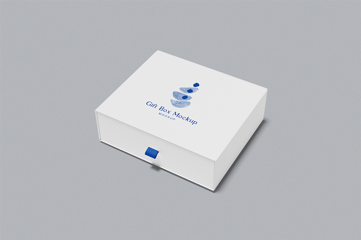 Gift Box Mockup, a Packaging Mockup by xavier_studio (Photo 2 of 5)