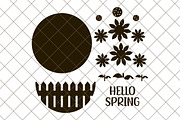 Hello Spring Sign Laser Cut, a Graphic by Creative Art (Thumbnail 2 of 4)