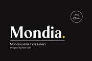 Mondia - 18 Fonts, a Serif Font by Nasir Udin (Thumbnail 1 of 15)