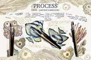 Calm fish watercolor clipart, an Animal Illustration by EL_SUHOVA (Thumbnail 12 of 13)