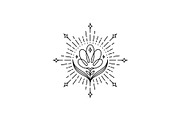 Flower and Star Logo, a Branding & Logo Template by Buqancreative (Thumbnail 1 of 4)
