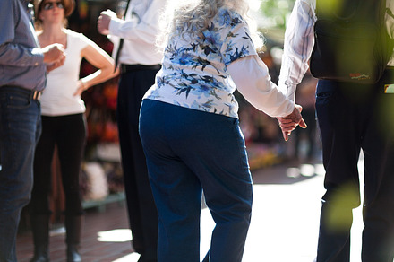 Old Couple Holding Hands