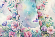 Floral Crescent Moon, a Background Graphic by Curve Design (Thumbnail 7 of 7)