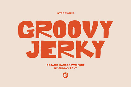 Groovy Jerky Organic Handdrawn Font