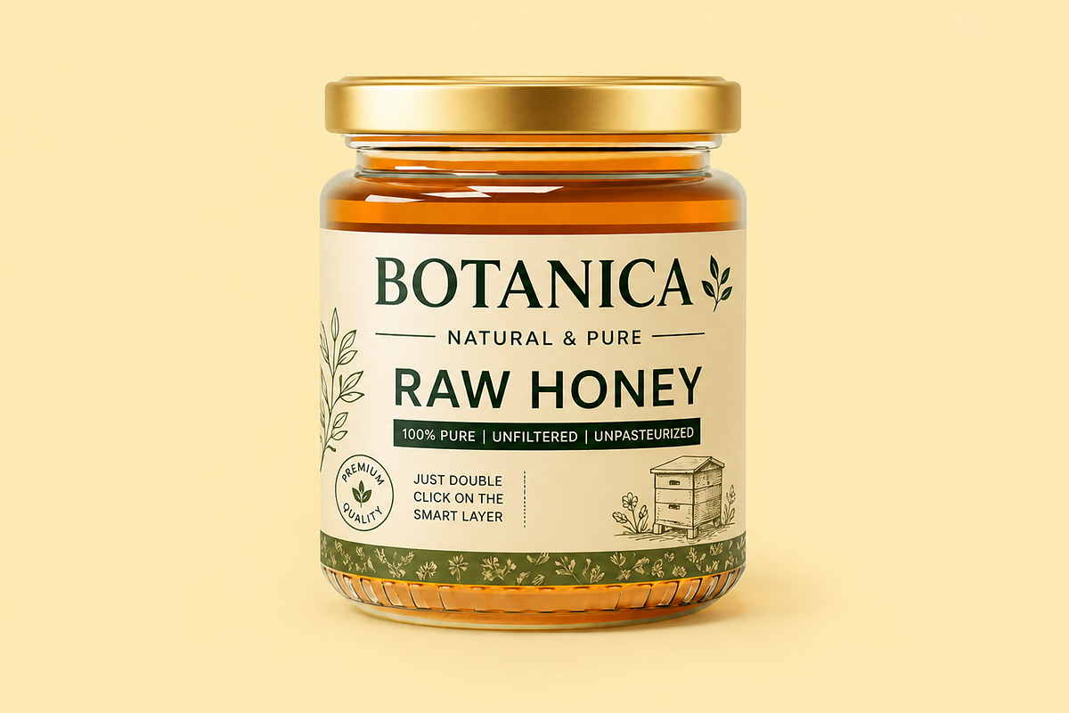 Honey Jar Mockup Set, a Packaging Mockup by Custom.scene (Photo 3 of 4)