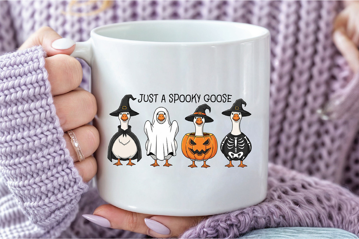Spooky Goose Png Funny Halloween Png, a Graphic by Libby Wishes (Photo 4 of 5)