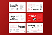 Red White Business Plan Google Slide, a Presentation Template by Aiyari Graphic (Thumbnail 3 of 5)