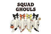 Squad Ghouls PNG Halloween, a Work Illustration by CraftArtStudio (Thumbnail 1 of 4)