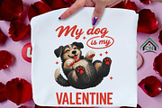 Yarn Crochet Valentine's Day Dog PNG, an Illustration by Craft Nest (Thumbnail 2 of 6)