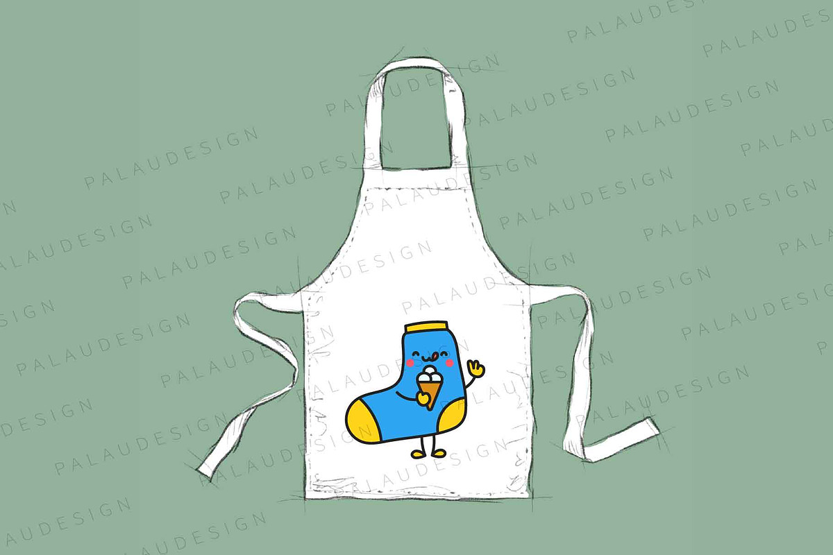 Cute Kawaii Sock, an Object Illustration by Palau (Photo 4 of 12)