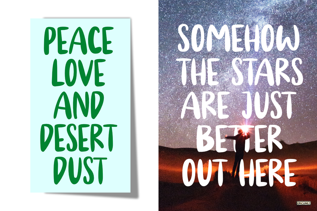 Cold Desert | Handwritten Font, a Font by Epiclinez (Photo 3 of 5)