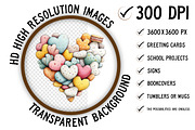 Whimsical Valentine's Day Clipart, an Illustration by Craft Nest (Thumbnail 2 of 11)
