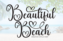 Beautiful Beach | Script Font
