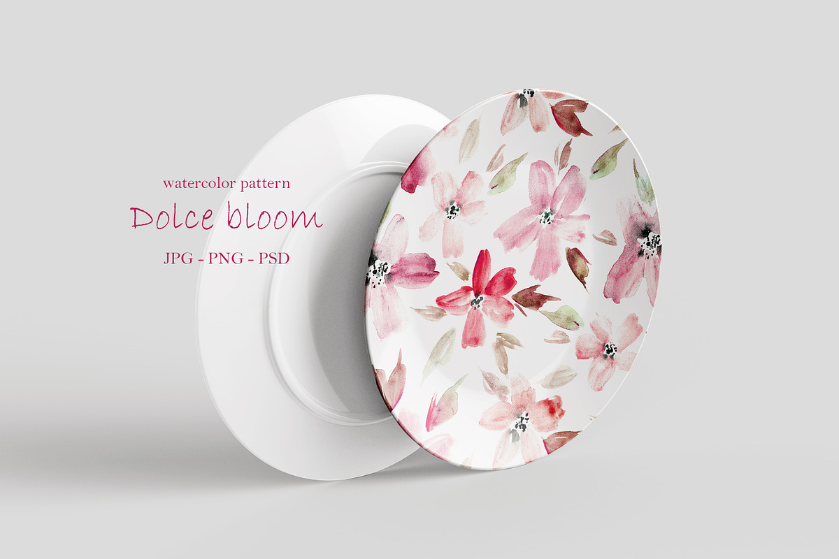 Dolce bloom - seamless pattern, a Pattern Graphic by Katerina Tova (Photo 7 of 13)