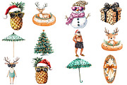 Hand-Drawn Christmas in July Clipart, an Illustration by Designworld (Thumbnail 3 of 6)