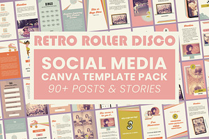 Retro Roller Disco Social Media Pack