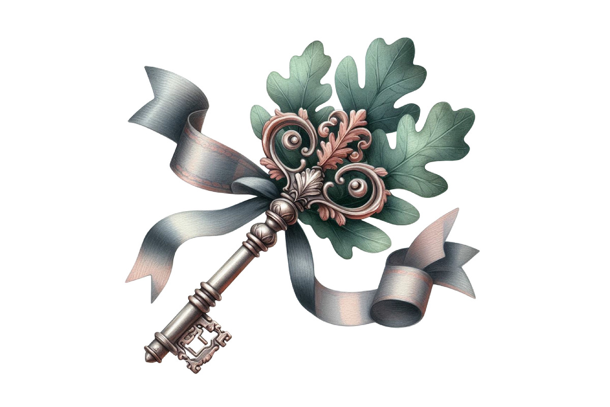 Watercolor Silver Autumn Clipart, an Illustration by Designking (Photo 4 of 4)