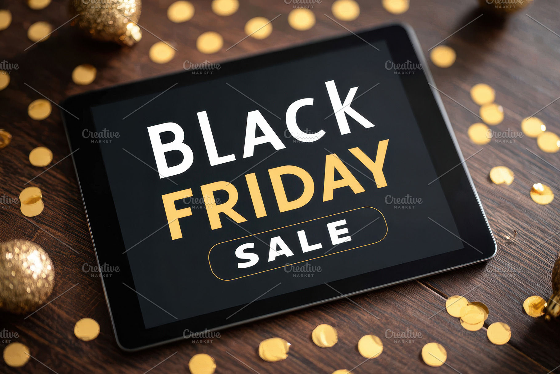 Black Friday Sale on Tablet Display, a Holiday Photo by AlyaAnd