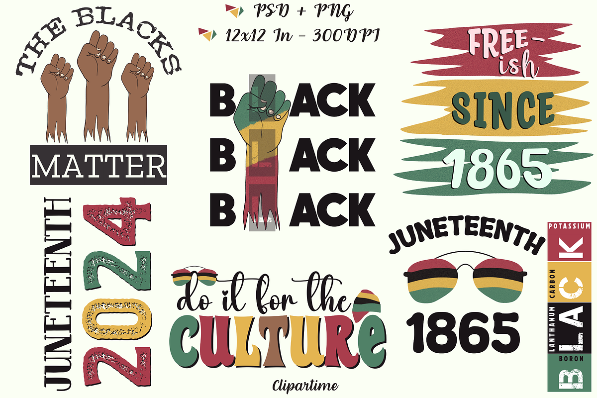 Black History Month PNG Sublimation, a Decorative Illustration by ClipArtTime (Photo 5 of 10)
