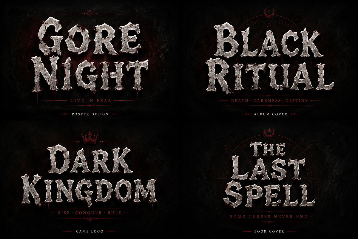 Gorefang, a Blackletter Font by Wow Magic (Photo 4 of 4)