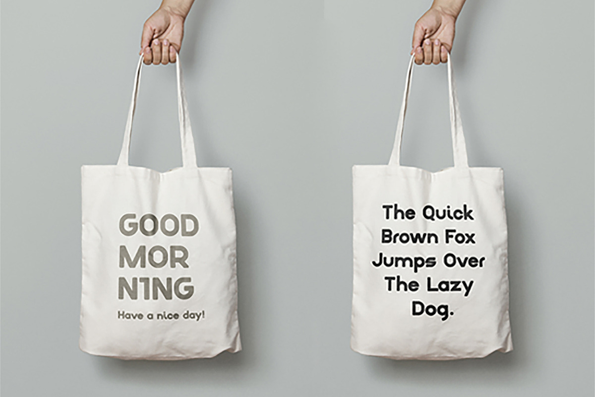 Fluff - Geometric Display Font, a Sans Serif Font by fluffstudio (Photo 2 of 7)