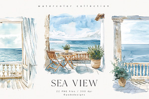 Sea View Illustrations II