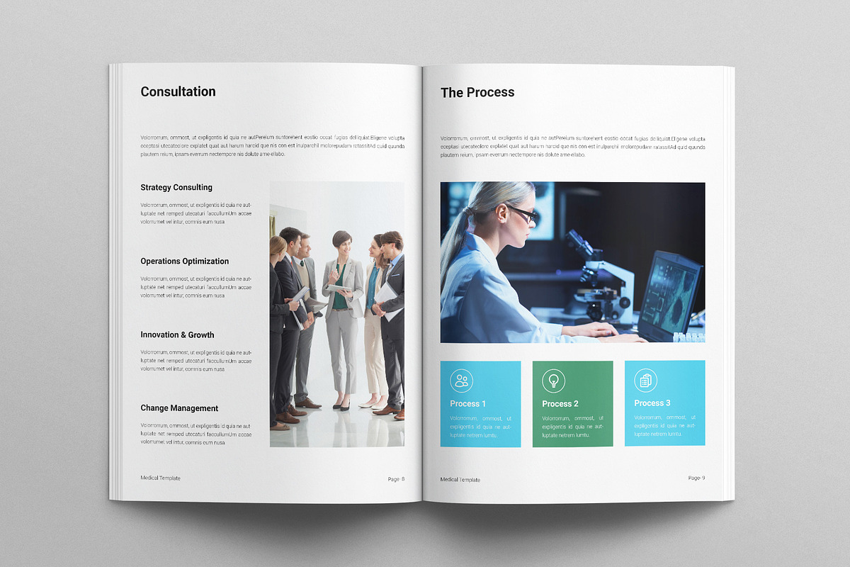 Medical Brochure Template, a Brochure Template by E-Type (Photo 4 of 7)