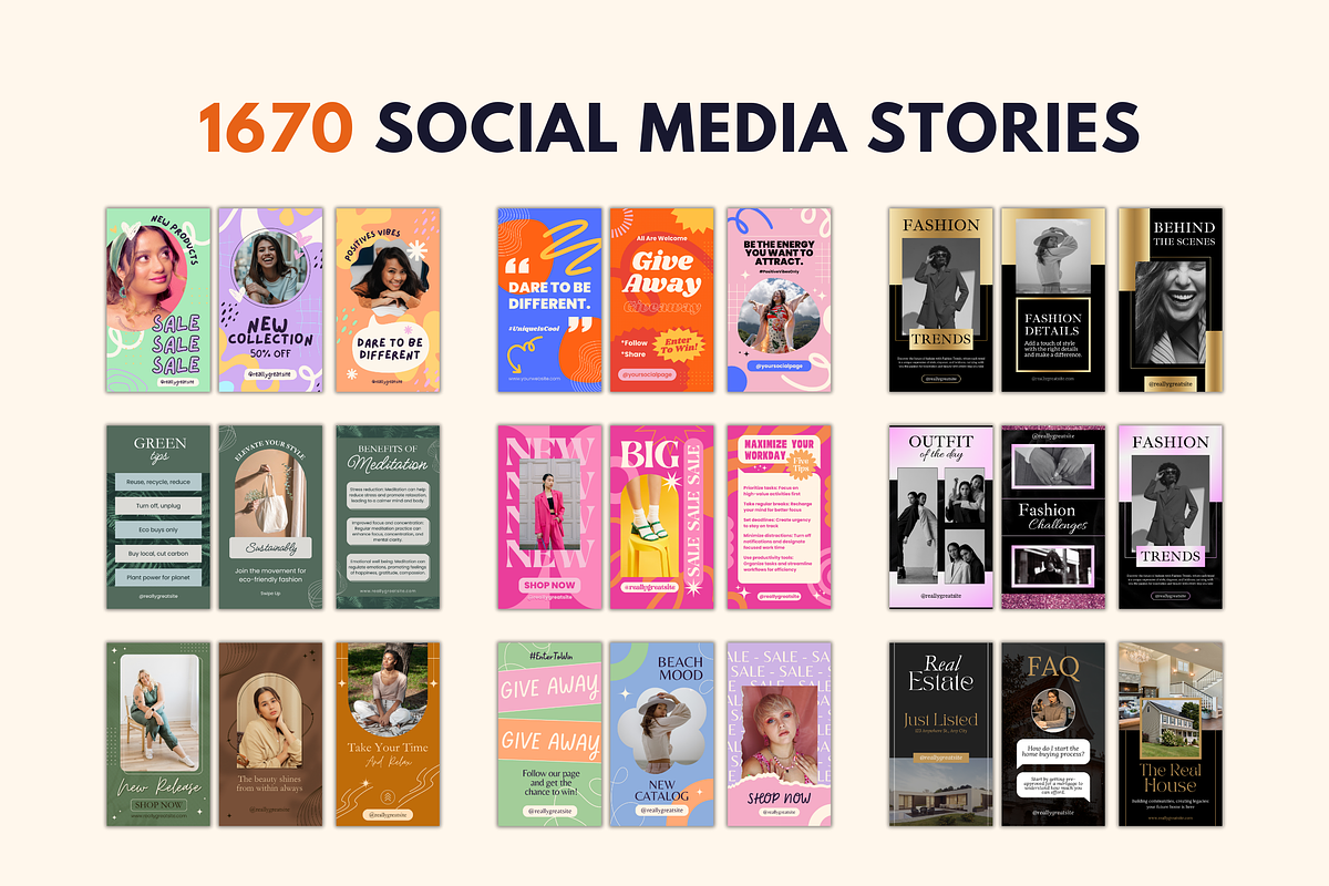 4,400+ Social Media Templates Bundle, a Templates & Theme by TemplateCastleStore (Photo 3 of 9)