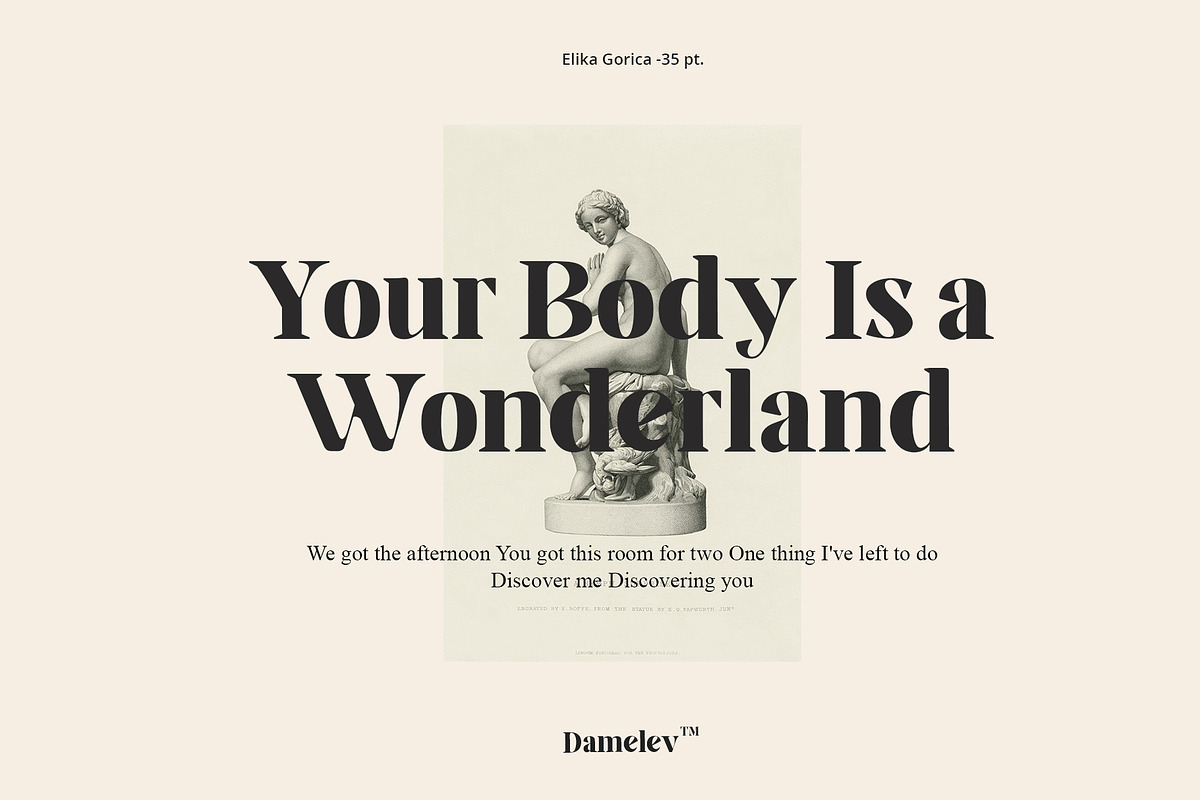 Elika Gorica, a Serif Font by Damelev (Photo 6 of 11)
